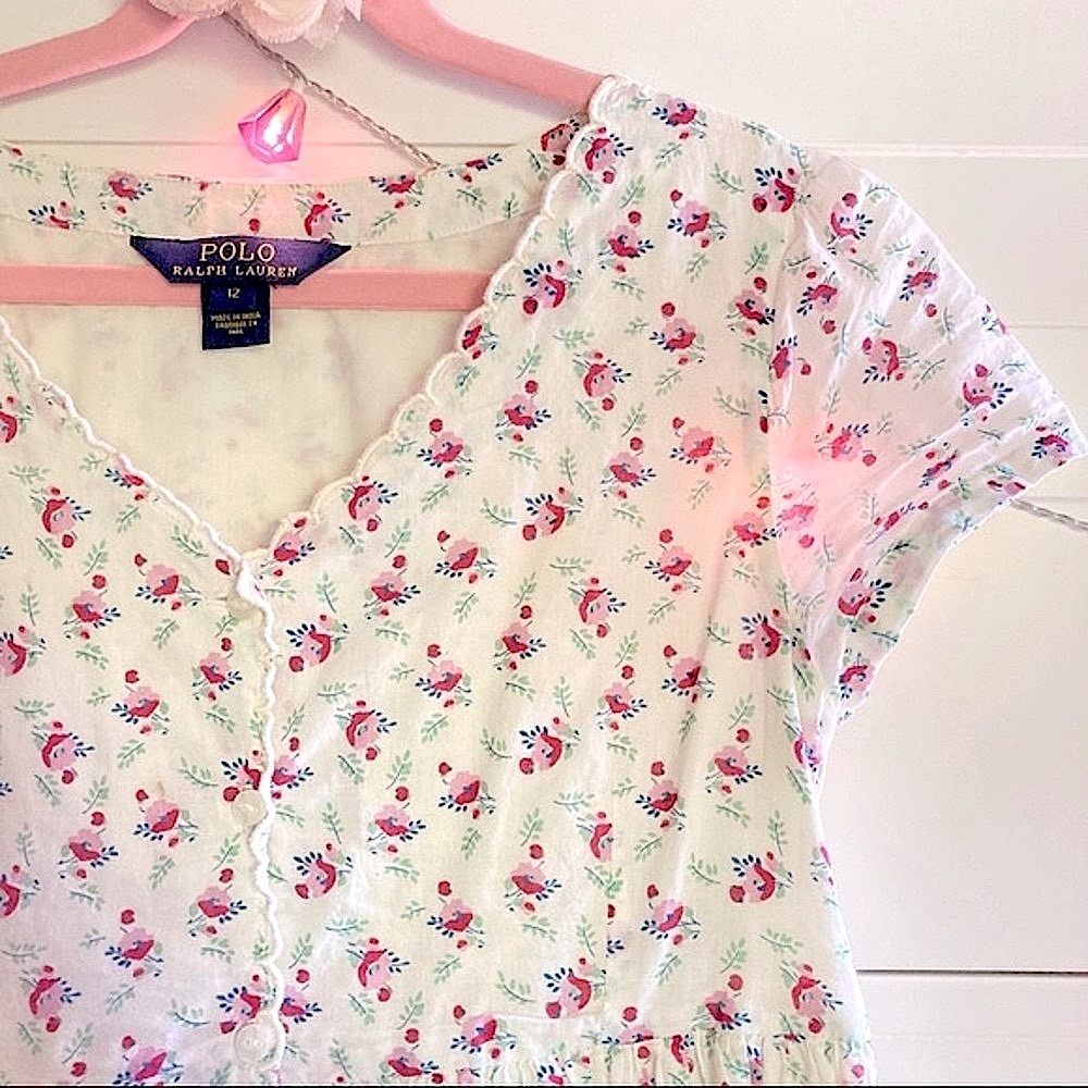 Polo by Ralph Lauren Girls’ Floral Vintage Dress